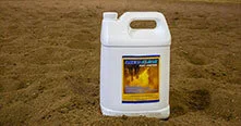 ARENACLEAR jug sitting on dirt